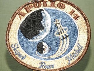 Vtg 1971 Nasa Apollo 14 Moon Mission Shepard Roosa Mitchell Crew Souvenir Patch