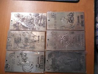 6 Chinese Zodiac Bars Marked 999.  99 Please Read The Description For Details