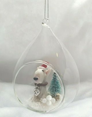 Odd Bulls Hand Made English Bull Terrier Christmas Small Bauble Decoration
