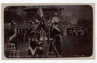 Yorkshire,  Sheffield,  Kings Own Yorkshire Light Infantry,  King Presenting Colours