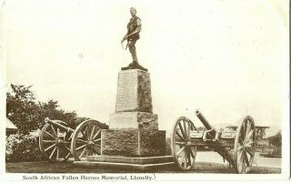 Llanelly South African Fallen Heroes Monument C1910 J Marker Real Photo Postcard
