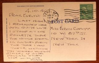 The Bank Club Reno Nevada Gaming Club Nevada linen 1946 2