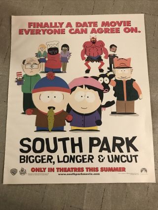 South Park Bigger Longer 10x12 Promo Advert
