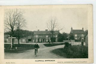 Clophill Approach With Crossroads,  The Green & Green Man Pub 1907