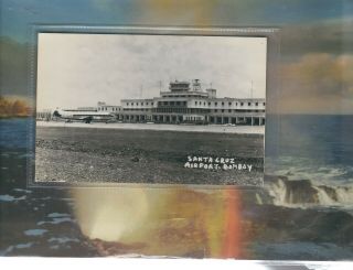 Indian Airlines Viscount At Santa Cruz Airport Bombay Real Photo Postcard