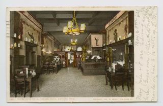 Detroit,  Mi - Hotel Metropole German Room - Early 1908 Interior Udb - Postcard