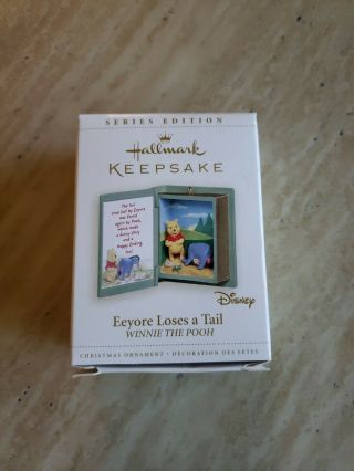 Hallmark Keepsake Disney Winnie The Pooh - Eeyore Loses A Tail Book Ornament