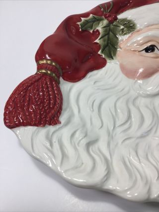 Fitz and Floyd Vintage Christmas Santa Candy,  Cookie,  Canapé,  Nut,  Wall Hanging 3