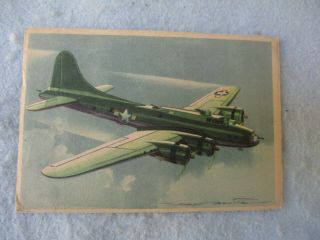 Wwii Army Air Force Post Card B17 Flying Fortress France Made Ww2
