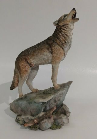 Wolf Wilderness Call 113 - 00140 Handmade And Painted By Country Artist