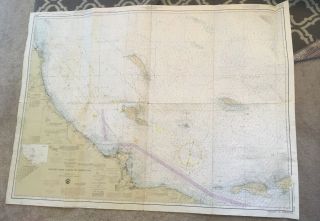 Vintage Nautical Map Chart: 18740 San Diego To Santa Rosa Island,  24th Ed 1/27/79
