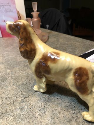 Vtg Morton’s Studio Figural Cocker Spaniel Dog Springer Brown Both 1 Money