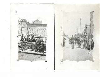 Now 3 Rppc Postcards Bismarck N.  D.  Band,  Parade Read Reverse,  Funny Messages