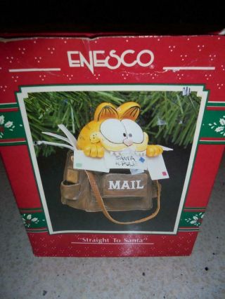 Enesco Garfield Christmas Ornament Straight To Santa So Cute Low