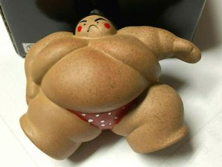 Japanese Seto Craft Art Pottery Vintage Ceramic Sumo Figurine