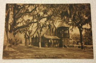 1909 Biloxi Mississippi Church Of The Redeemer Grant’s Drug Rpo Cancel Postcard