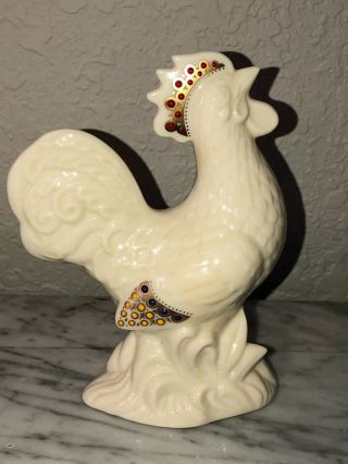 Vintage Lenox China Jewels Rooster Figurine