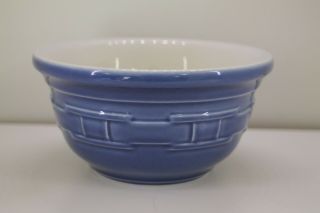 Longaberger Pottery Woven Traditions Cornflower Blue Fruit Dessert Bowl 6 3/8 "