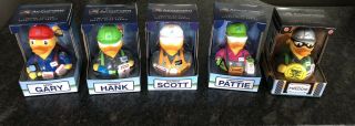 5 Accuform Safety Ducks.  Osha Limited Edition Rubber Ducks.  In Boxes