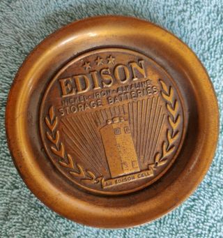 Edison Nickel Iron Alkaline Storage Batteries Very Old Small Tray Edison Cell