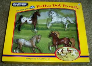 Breyer Polka Dot Parade Gift Set 5979 4 Stablemates Appaloosa Horses