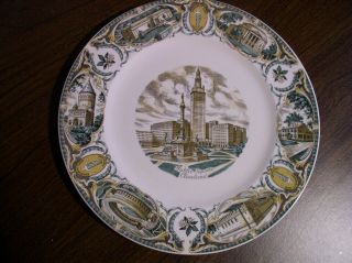 Old Cleveland Ohio Plate Imperial Salem China Company Usa