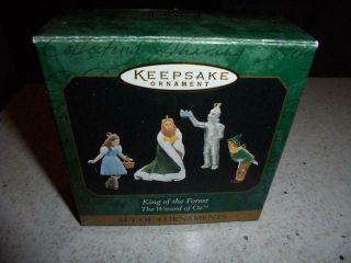 Hallmark The Wizard Of Oz King Of The Forest Set Of 4 Ornaments