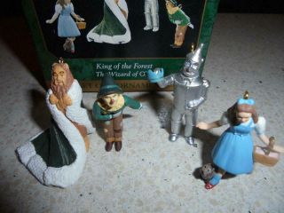 Hallmark The Wizard of Oz King of the Forest set of 4 ornaments 2