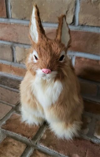 REALISTIC Full Size Bunny Rabbit made w REAL RABBIT Fur 10 