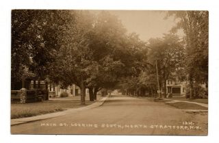 North Stratford,  Nh,  Main Street Looking South,  Homes,  Real Photo Pc C 1910 - 20