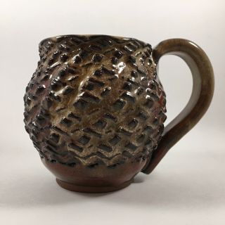 Mudworks Pottery Mug Hand Crafted In Effort,  Pa Usa Pinecone?