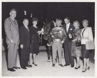 Roosevelt Raceway,  Harness Horse Race,  " Speedy Scot " Wins