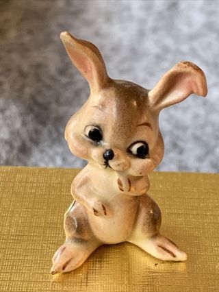 Vintage Josef Originals Japan Brown Bunny Rabbit Figurine