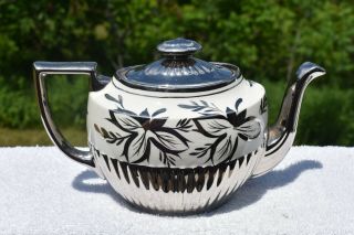 5004 Vintage Silver Floral " Queen Ann " Arthur Woods Tea Pot