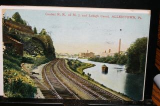 D860,  Seldom Seen Central Rr Of Nj & Lehigh Canal Allentown Pa 1909