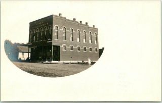 1910s Freeburg,  Missouri Rppc Real Photo Postcard Street View Hilkemeyer Bldg.