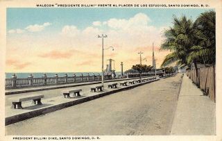 Dr 1910’s Republica Dominicana Billini Malecon Santo Domingo,  Dominican Republic