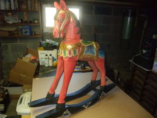 Rocking Horse,  Wooden,  Artsy