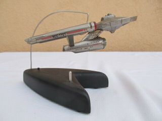 Vintage Hallmark Star Trek Enterprise Ncc - 1701 Die - Cast Metal Ship 1996 W/ Stand