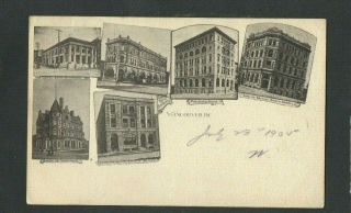 1905.  Vancouver.  Buildings.  6xdiff 