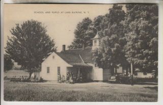 Vintage Postcard - School And Pupils - Lake Katrine York