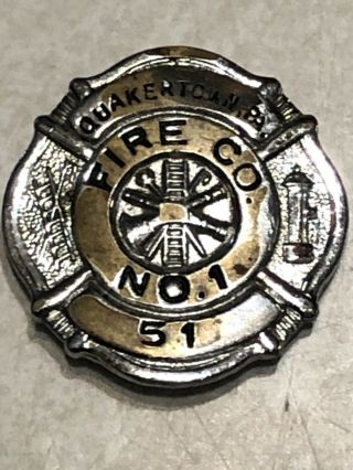 Quakertown Pennsylvania Pa Fire Co.  1 Pin 51 Fire Company