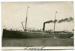 Rppc Ss Newport Of Pacific Mail Ss Co.  In Pacific Waters 1909 California V86
