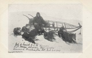 Nome,  Alaska,  1907 ; Eli Smith,  U.  S.  Mail Carrier On Way To Washington D.  C.