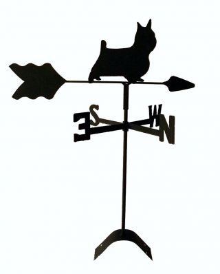 Silky Terrier Roof Weathervane Black Wrought Iron Look Made In Usa Tls1054rm