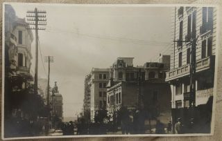 Greece 1927 Thrace Salonique Thessaloniki Salonica Street View Photo Postcard Rr