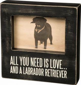 All You Need Is Love And A Labrador Box Frame Primitives By Kathy Picture Photo