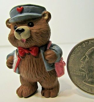 Hallmark Merry Miniature Valentine 1994 Bear Letter Carrier