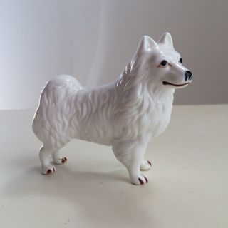 Spitz Samoyed American Eskimo Dog Volpino Figurine Animal Collectible Euc