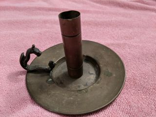 Vintage Metal Dragon Handle Candlestick,  Candle Holder,  6 X 4 Inches